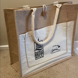 Hawaii on the Hill Jute Tote Bag - 2025